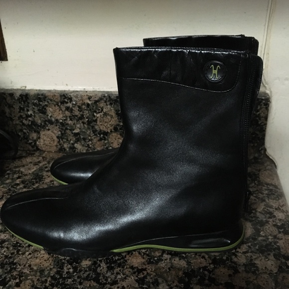 cole haan nike air black boots
